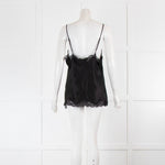 Goldhawk Black Silk Lace Camisole