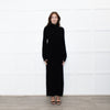Raey Black Cashmere Knit Rollneck Maxi Dress