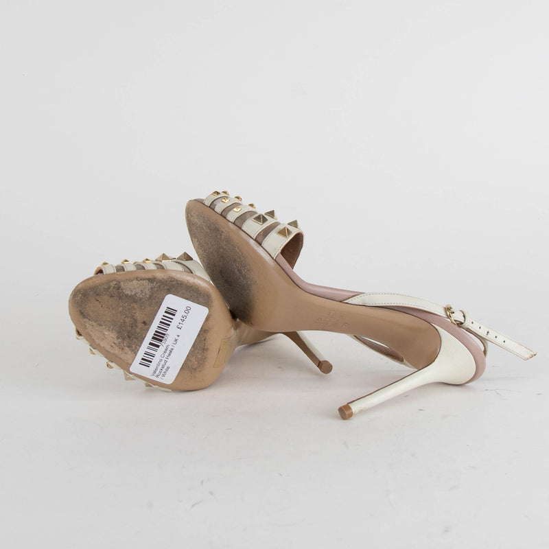 Valentino Cream Rockstud Heels