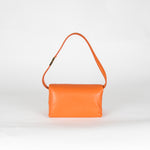Marni Orange Small Prisma Leather Shoulder Bag