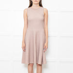 Issa Peach Beige Waffled Sleeveless Dress