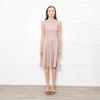Issa Peach Beige Waffled Sleeveless Dress