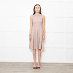 Issa Peach Beige Waffled Sleeveless Dress