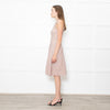 Issa Peach Beige Waffled Sleeveless Dress