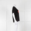 Markus Lupfer Navy Diamante Lips T Shirt