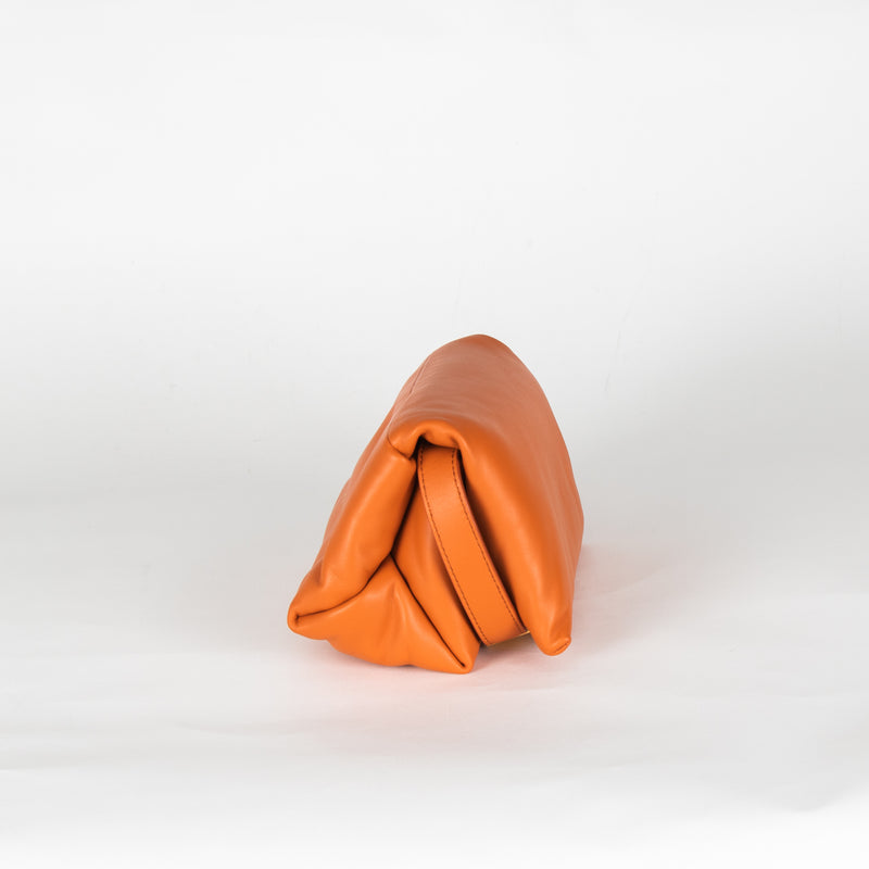 Marni Orange Small Prisma Leather Shoulder Bag
