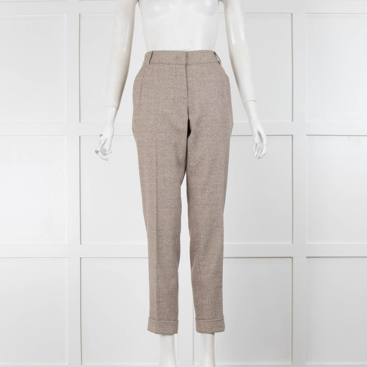 Weekend Max Mara Brown Fleck Trousers