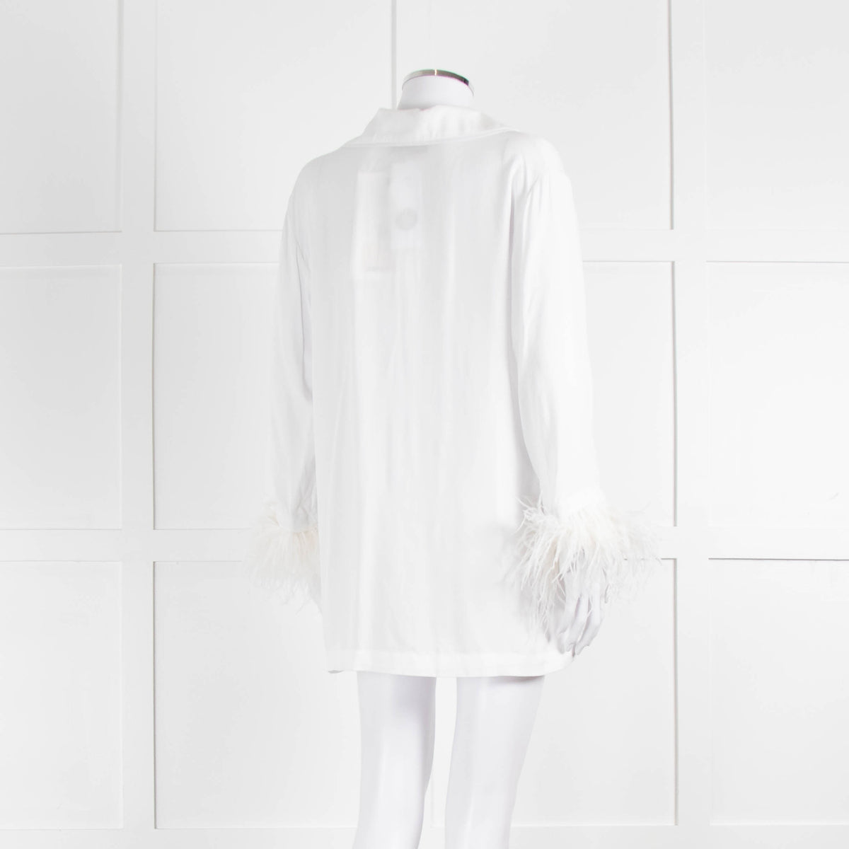 Sleeper Party White Feather Trimmed Pyjama Set