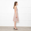 Issa Peach Beige Waffled Sleeveless Dress