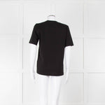 Markus Lupfer Navy Diamante Lips T Shirt
