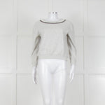 Suncoo Grey Marl Jewelled Sweatshirt