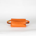 Marni Orange Small Prisma Leather Shoulder Bag