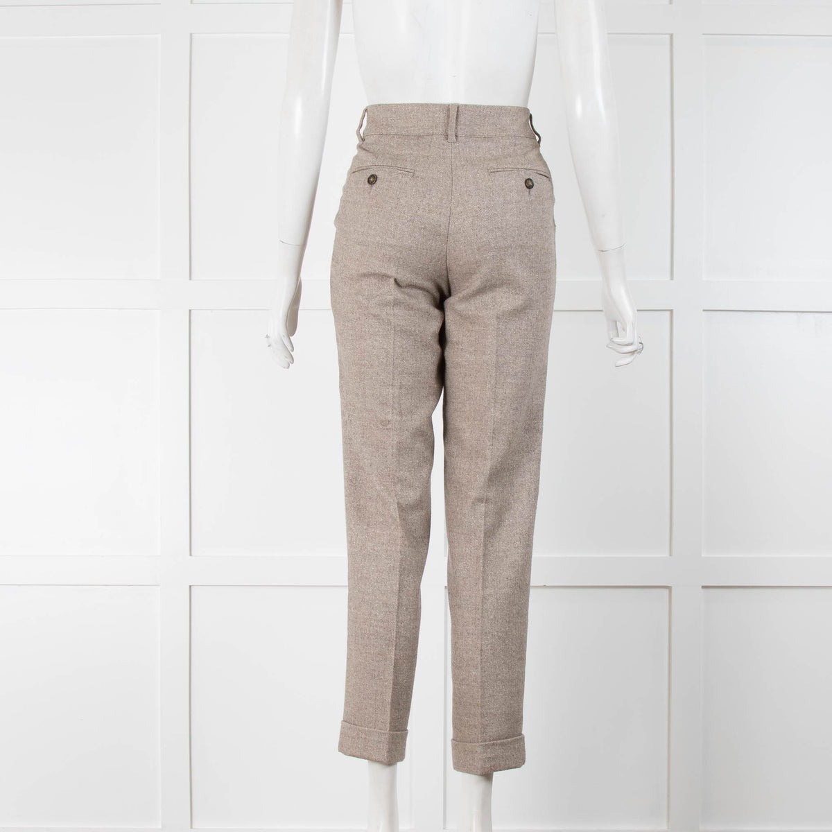 Weekend Max Mara Brown Fleck Trousers