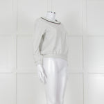Suncoo Grey Marl Jewelled Sweatshirt