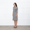 Prada Prince of Wales Check Short Sleeve Dress With Front Belt Detail