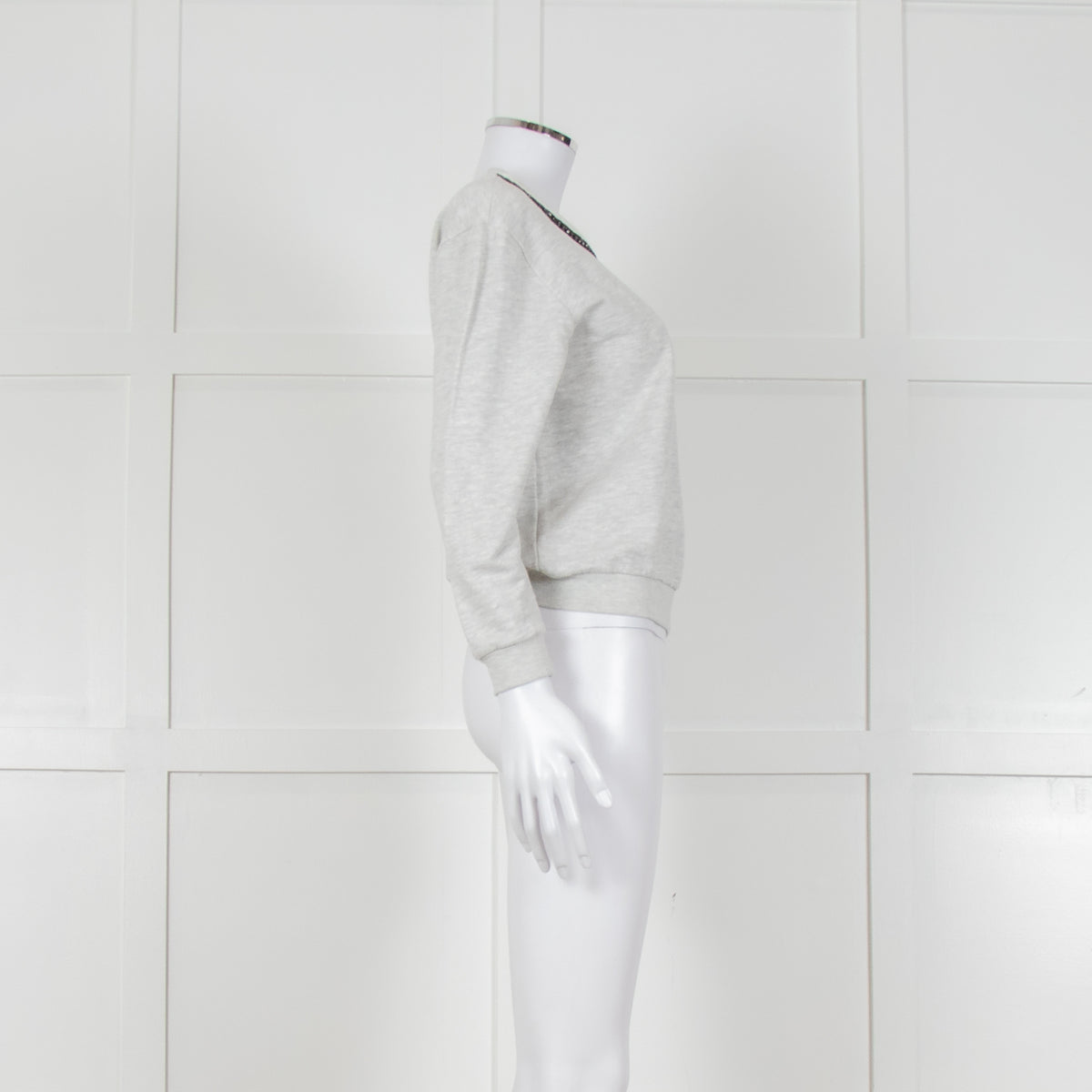 Suncoo Grey Marl Jewelled Sweatshirt