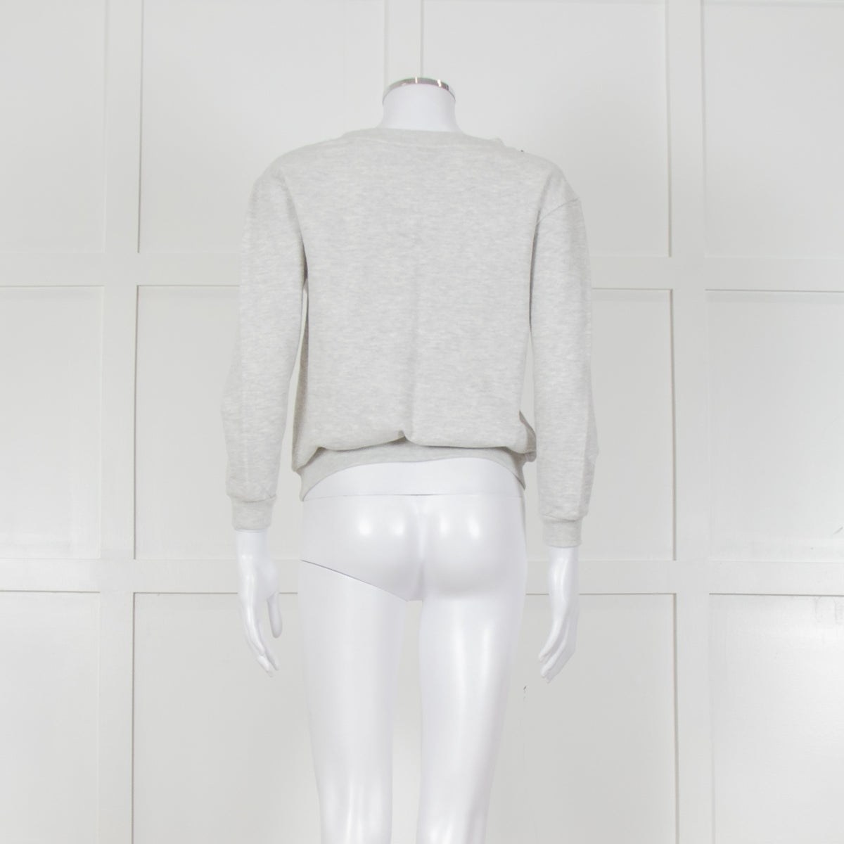 Suncoo Grey Marl Jewelled Sweatshirt