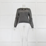 Saint Laurent Grey Mohair Jumper