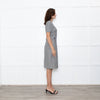 Prada Prince of Wales Check Short Sleeve Dress With Front Belt Detail
