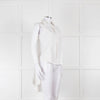 Alexander Wang White Cotton Sleeveless Shirt With Cape Effect