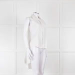 Alexander Wang White Cotton Sleeveless Shirt With Cape Effect