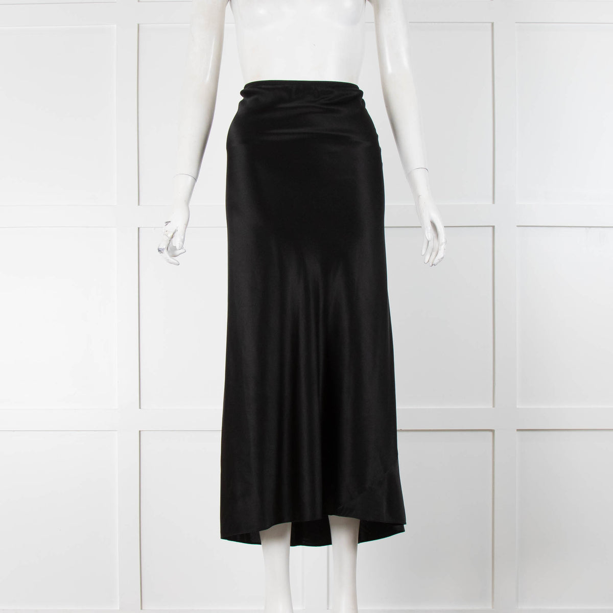 Dorothee Schumacher Black Satin Feel Slip Skirt