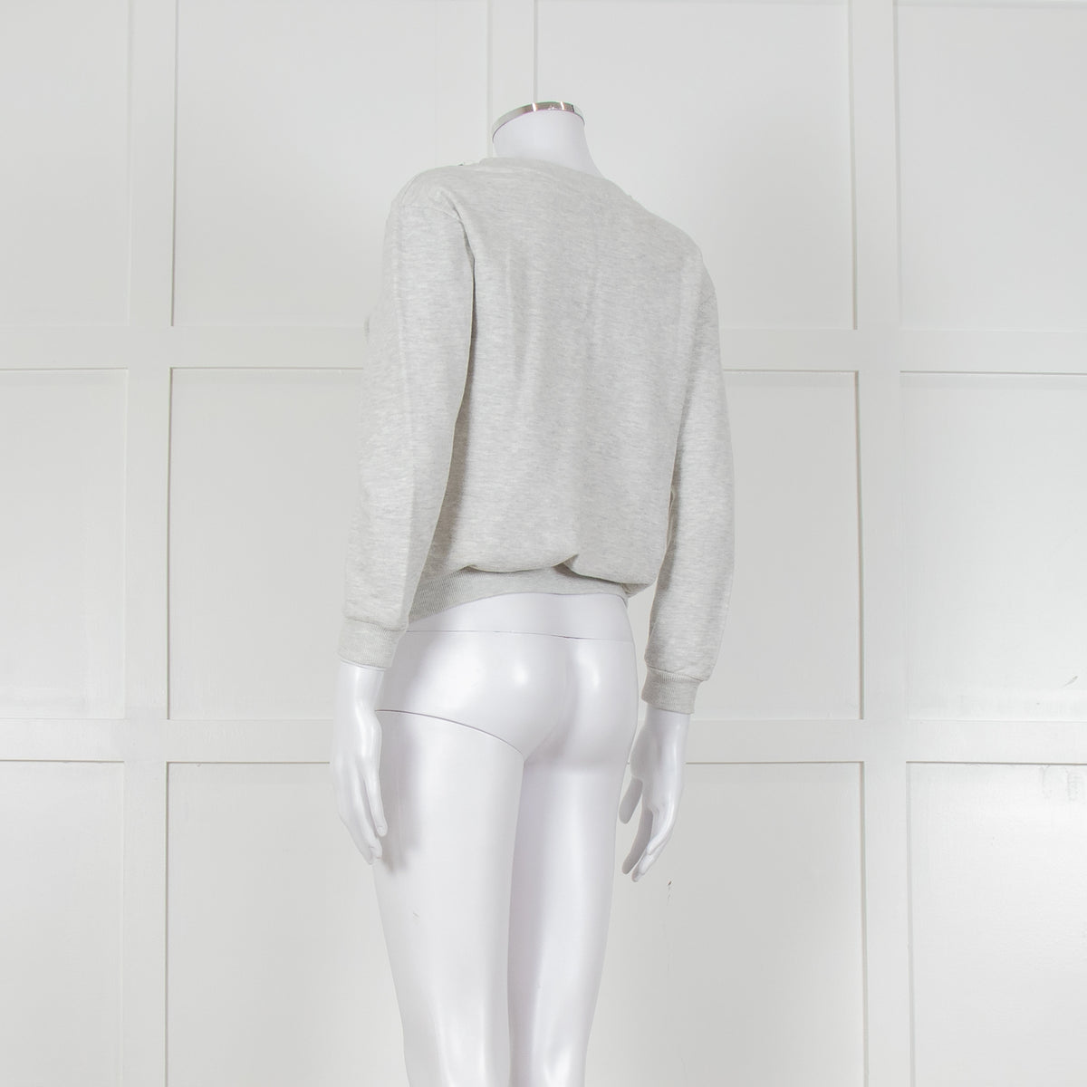 Suncoo Grey Marl Jewelled Sweatshirt