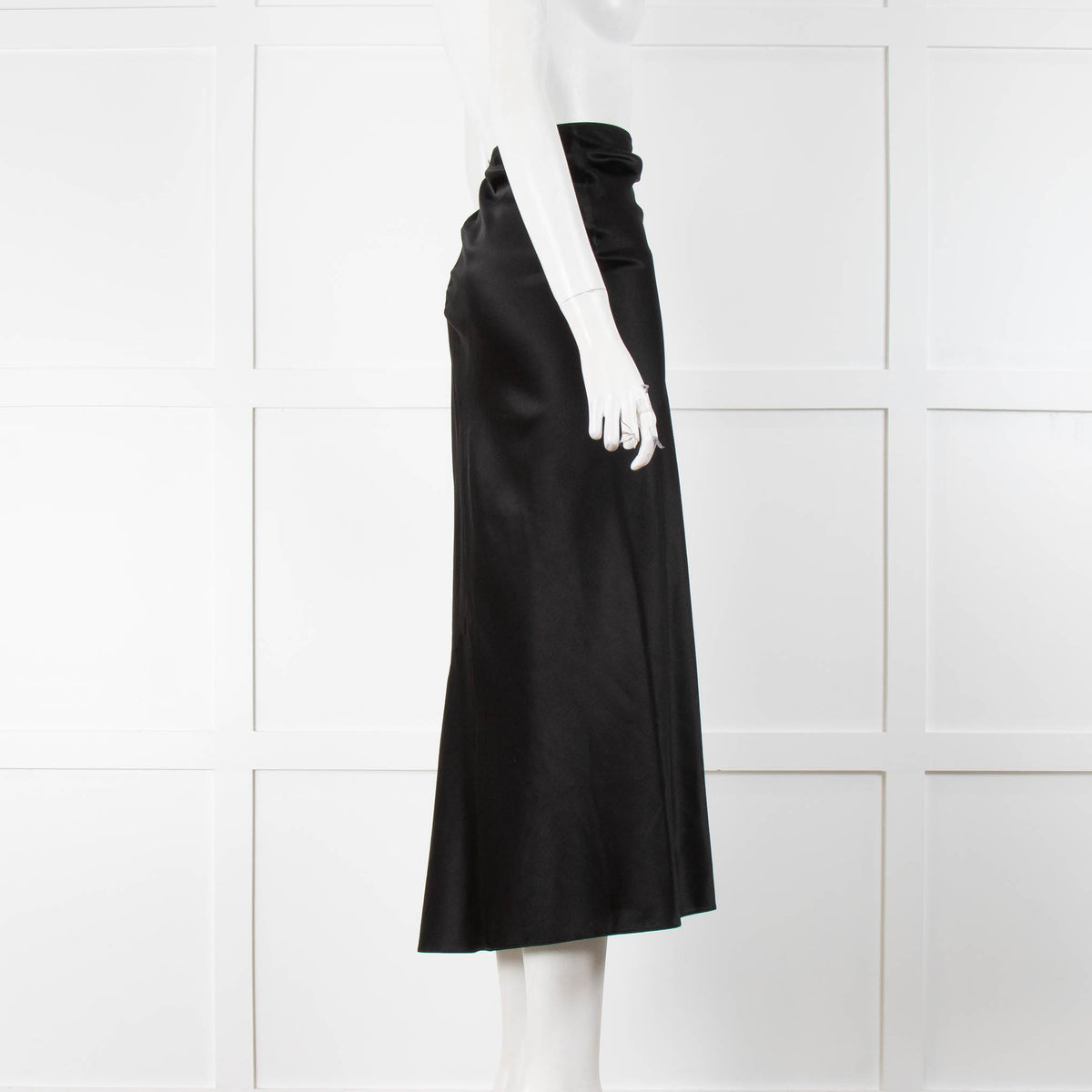 Dorothee Schumacher Black Satin Feel Slip Skirt