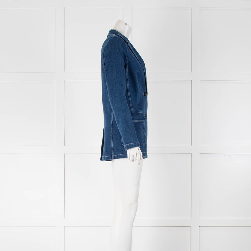 Wyse Blue Denim Blazer Jacket