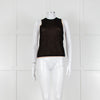 Vince Black And Camel Double Layered Vest Top