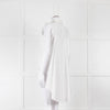 Alexander Wang White Cotton Sleeveless Shirt With Cape Effect