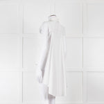 Alexander Wang White Cotton Sleeveless Shirt With Cape Effect