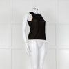 Vince Black And Camel Double Layered Vest Top