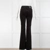 Dorothee Schumacher Black Textured Velvet Bootleg Trousers