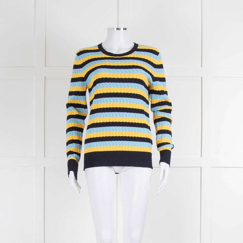 Jason Wu Blue & Yellow Striped Jumper