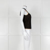 Vince Black And Camel Double Layered Vest Top