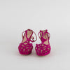 Unutzer Pink Suede Strappy Sandals