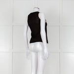 Vince Black And Camel Double Layered Vest Top