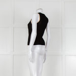 Vince Black And Camel Double Layered Vest Top