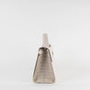 Christian Dior White Pebbled Leather Diorever Bag