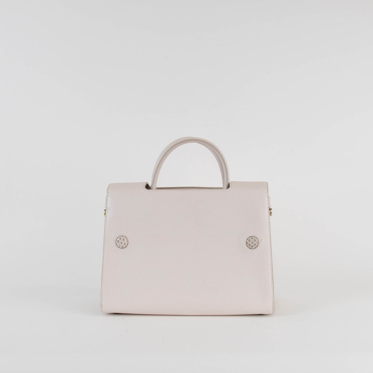 Christian Dior White Pebbled Leather Diorever Bag