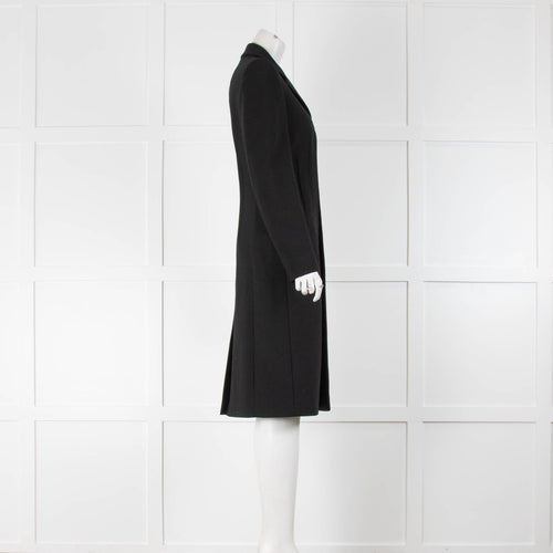 Prada Black Wool Fitted Coat