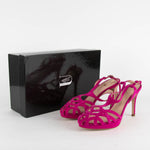 Unutzer Pink Suede Strappy Sandals
