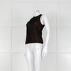 Vince Black And Camel Double Layered Vest Top