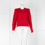 Isabel Marant Red Mohair Short Sweater
