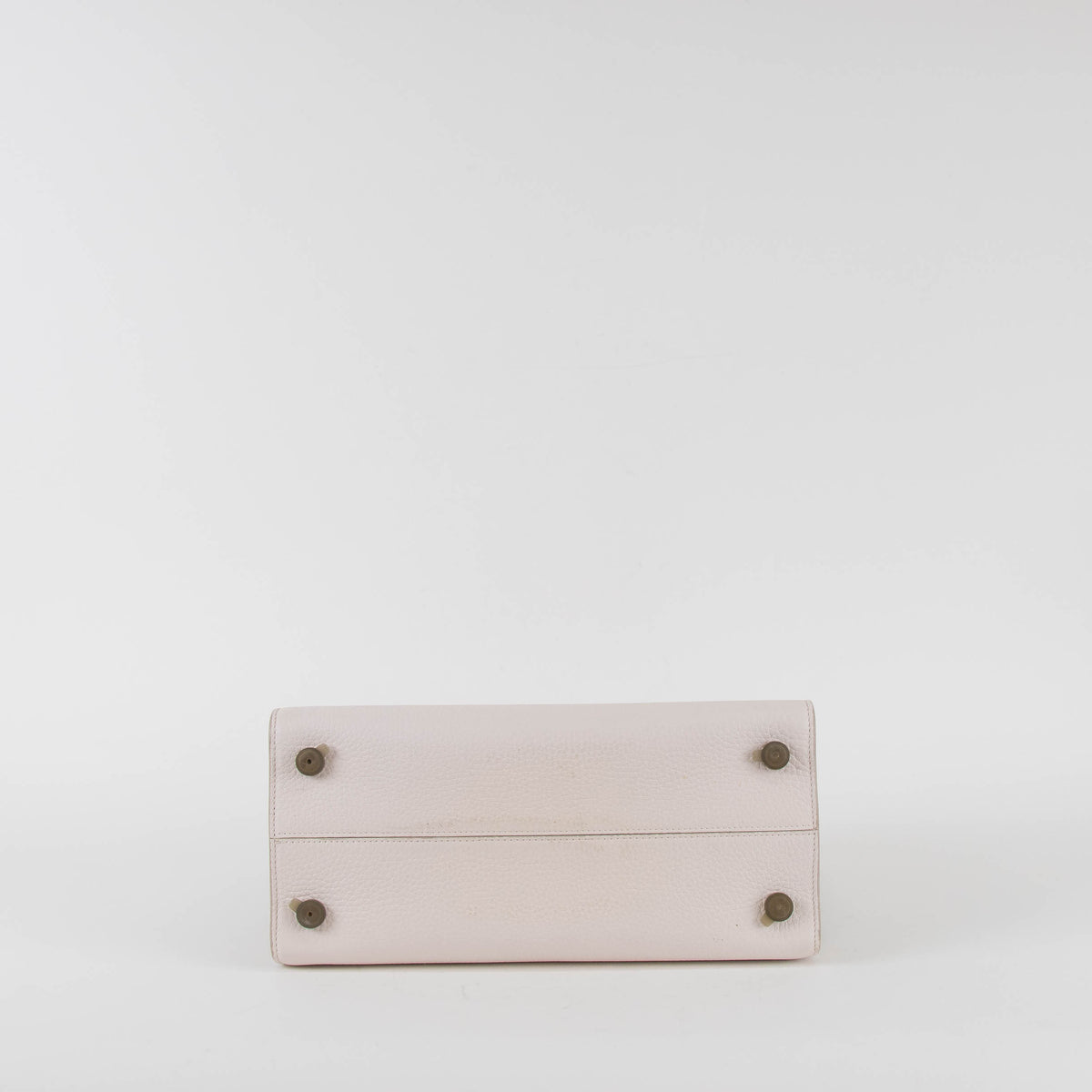 Christian Dior White Pebbled Leather Diorever Bag