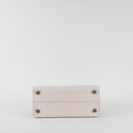 Christian Dior White Pebbled Leather Diorever Bag