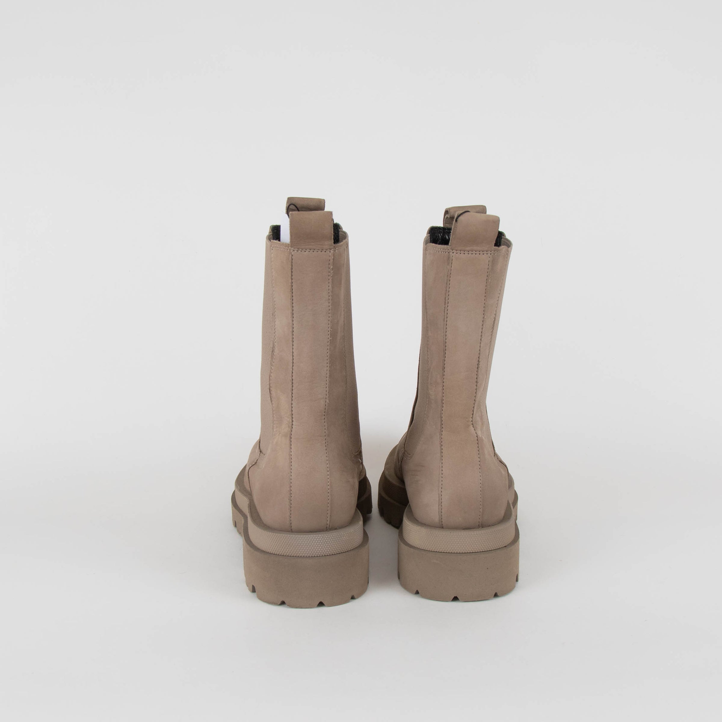 Kennel & Schmenger Beige Nubuck Chunky Chelsea Boots Phoenix Style