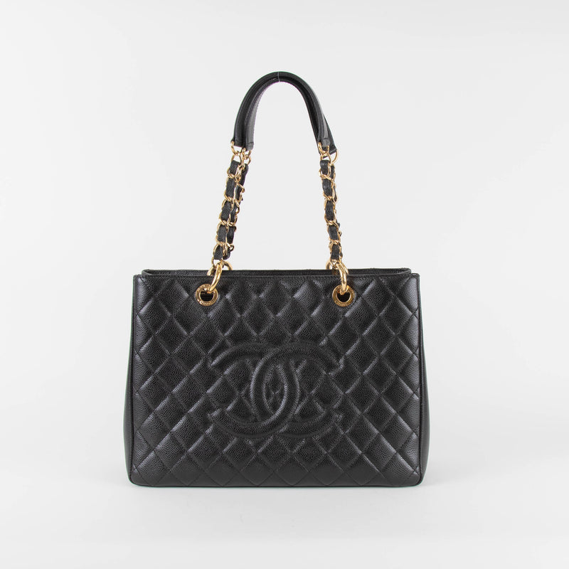 Chanel Grand Shopping Tote Black Caviar Leather