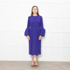 Roksanda Purple Exaggerated Sleeve Midi Dress